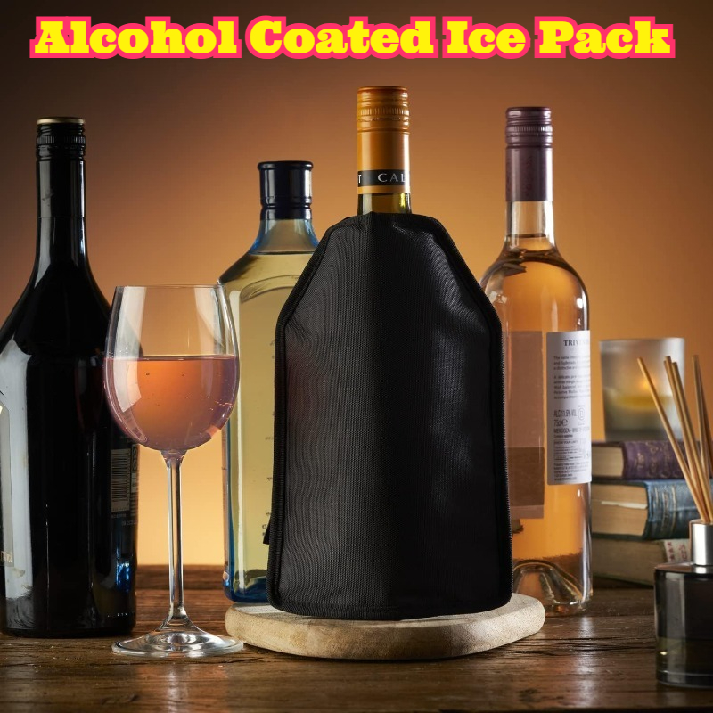 Wine Chiller Sleeve - غلاف نايلون للنبيذ مع جل تبريد