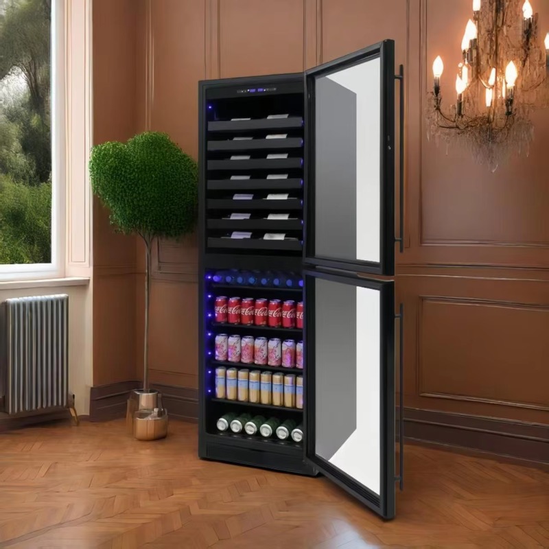 Wine Beer Dual Zone - ثلاجة مشروبات كهربائية ذكية بعرض 24