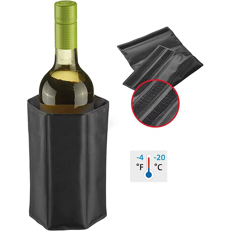Wine Chiller Sleeve - مبرد زجاجات النبيذ السريع، قابل لإعادة