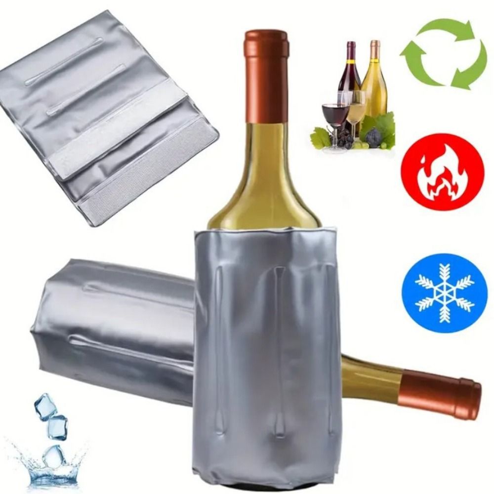 Wine Chiller Sleeve - حقيبة تبريد النبيذ القابلة لإعادة الاستخدام
