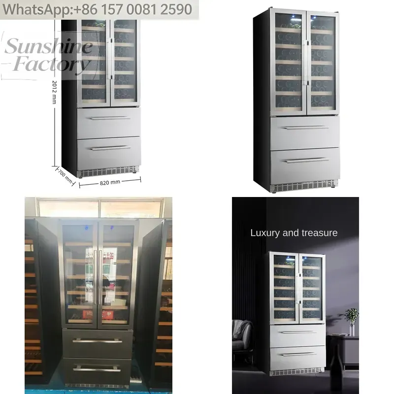 Wine Beer Dual Zone - ثلاجة نبيذ NE-362 تجارية ومنزلية بدرجة