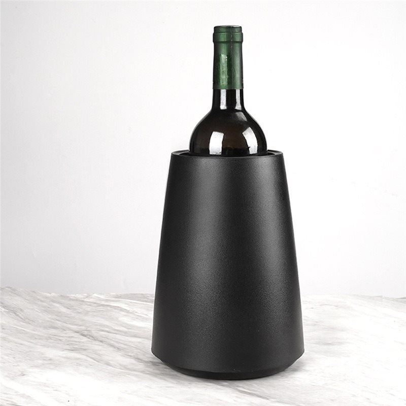 مبرد نبيذ أنيق B23B أسود اللون - مراجعة Wine Chiller Sleeve وسعره