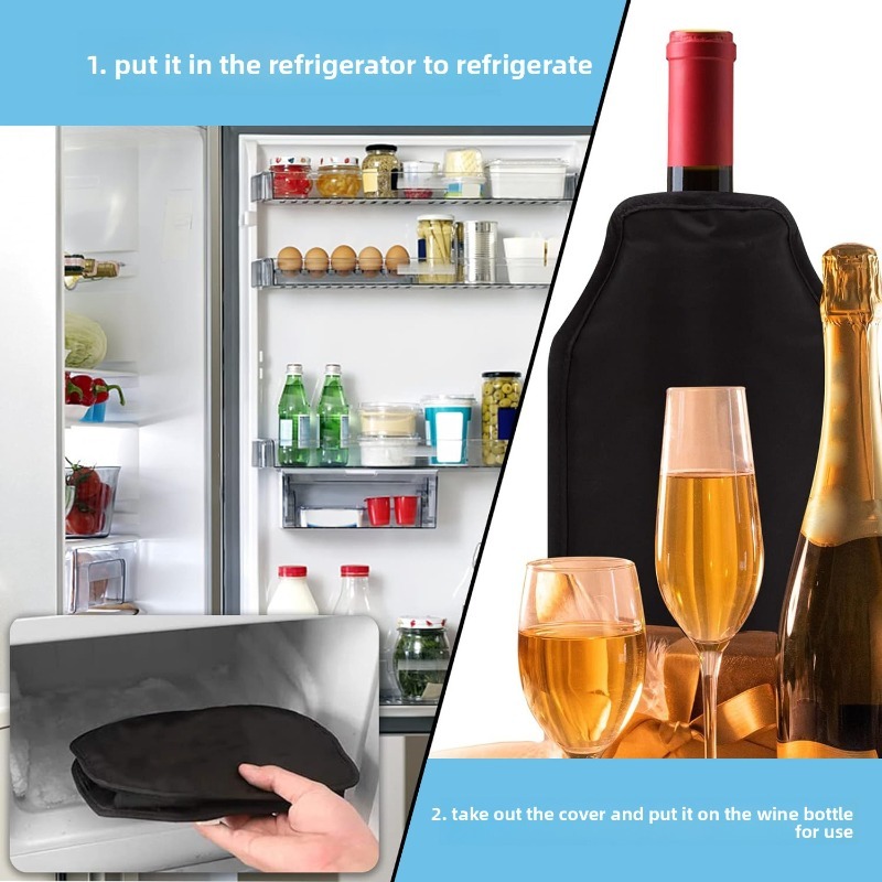 غلاف نايلون للنبيذ مع جل تبريد - مراجعة Wine Chiller Sleeve وسعره