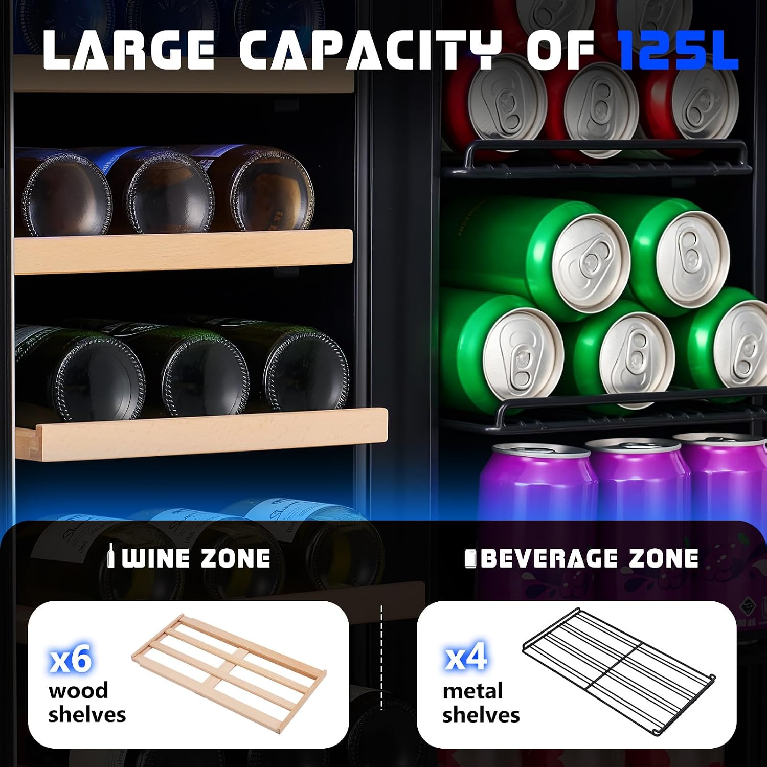 ثلاجة مشروبات، ثلاجة نبيذ وبير - مراجعة Wine Beer Dual Zone وسعره