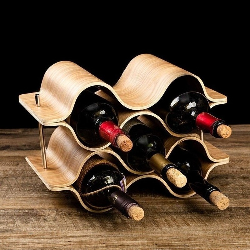 حامل زجاجات النبيذ المتموج رف  - مراجعة Wine Beer Rack وسعره
