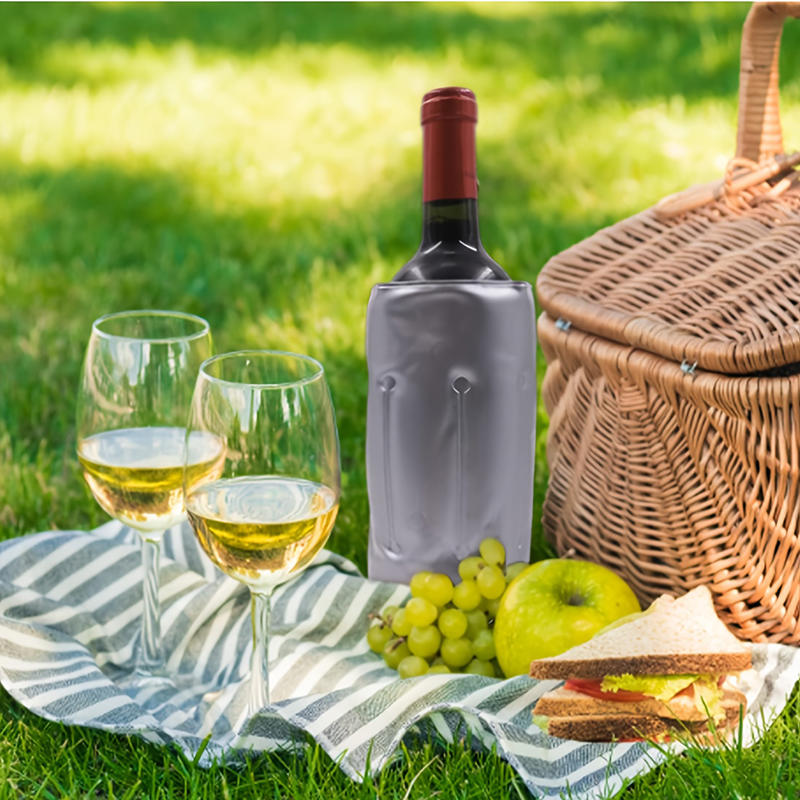 غلاف تبريد محمول للزجاجات مع ج - مراجعة Wine Chiller Sleeve وسعره