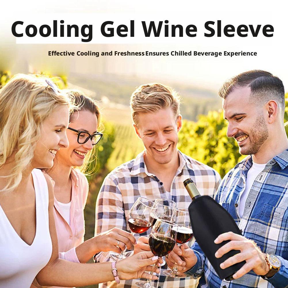 حافظة تبريد زجاجات النبيذ للاس - مراجعة Wine Chiller Sleeve وسعره