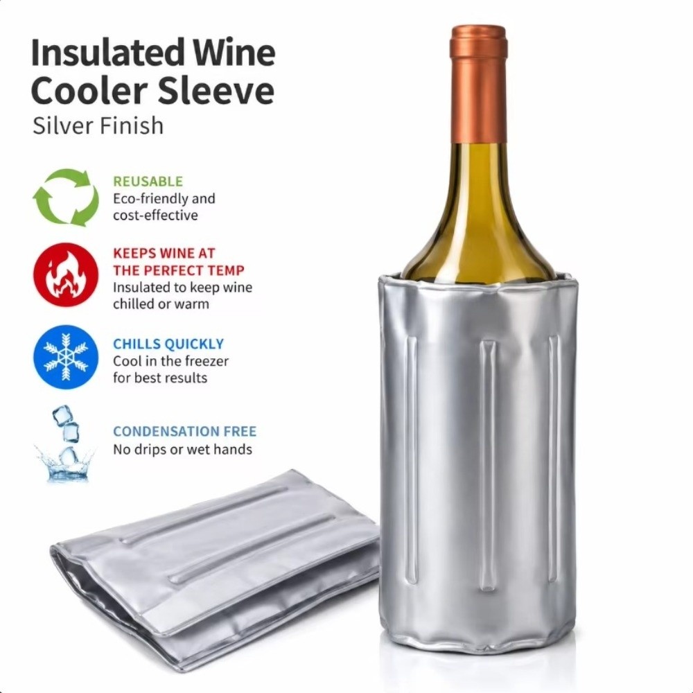 حقيبة تبريد النبيذ سريعة التبر - مراجعة Wine Chiller Sleeve وسعره