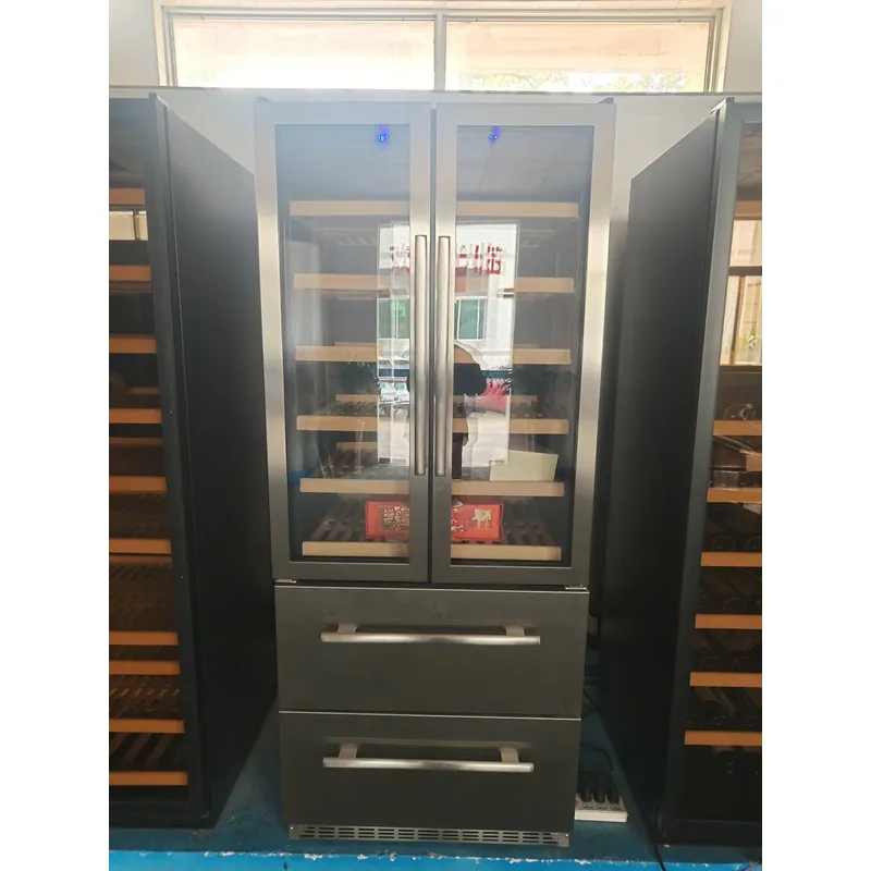 ثلاجة نبيذ NE-362 تجارية ومنزل - مراجعة Wine Beer Dual Zone وسعره